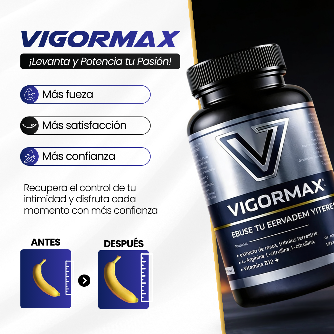VigorMax - Levanta y Potencia tu Pasión - 😱50% DE DESCUENTO😱