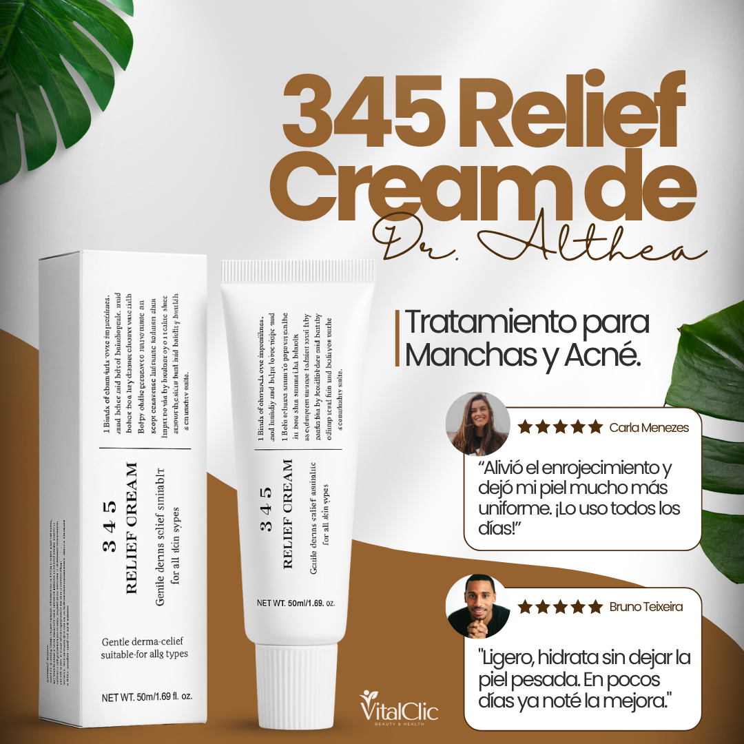 345 Relief Cream de Dr. Althea - Tratamiento para Manchas y Acné 😍50% DE DESCUENTO😍