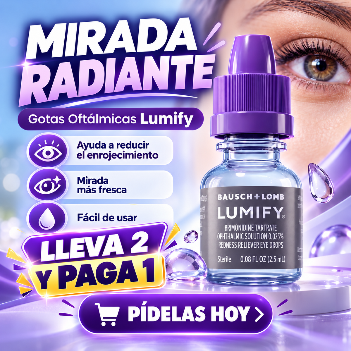 Gotas Oftalmológicas LUMIFY - EL PODER PARA SANAR TUS OJOS 👀LLEVA 2 Y PAGA 1👀
