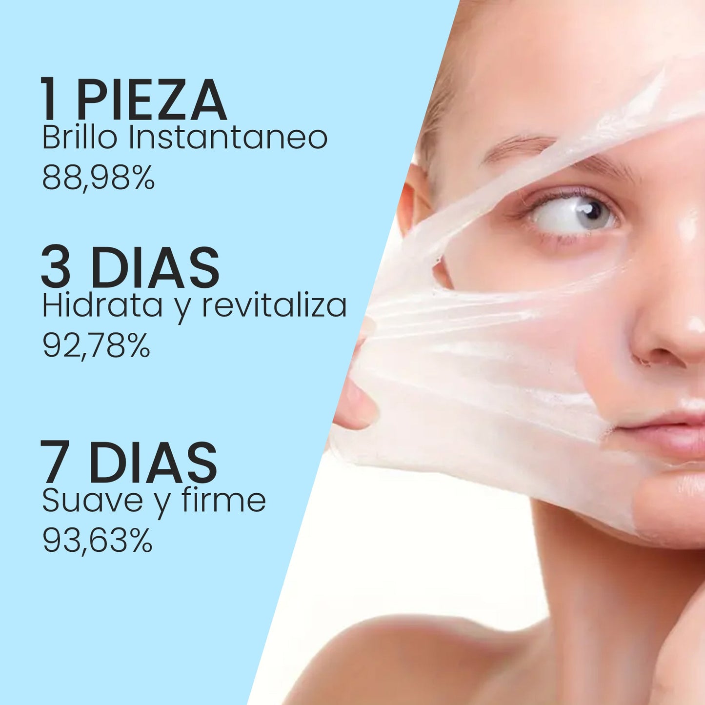 Pack de 10 Mascarillas con Colágeno + Ácido Hialurónico - 😍La Revolución de la Belleza😍