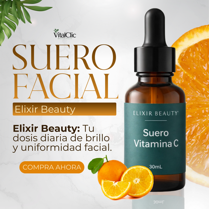 SUERO FACIAL DE VITAMINA C PARA MANCHAS ELIXIR BEATY - 😱50% DE DESCUENTO😱