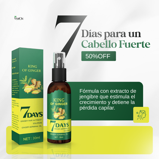 Serum de Jengibre 7 Days - DILE ADIÓS A LA CAIDA DEL CABELLO 😱LLEVA 2 Y PAGA 1😱
