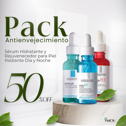 Pack de 3 Serum Facial La Roche Posay - 30ml - 😱HIDRATA, ELIMINA MANCHAS, ACNE Y LINEAS DE EXPRESION😱