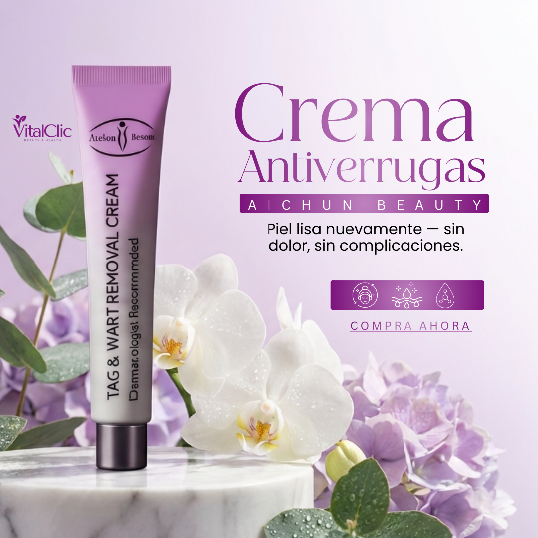 Crema Antiverrugas Aichun Beauty - DILE ADIÓS A LAS VERRUGAS EN SEGUNDOS 😱Lleva 2 y Paga 1😱