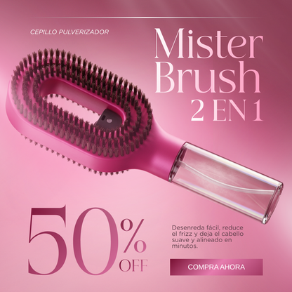 Mister Brush 2 en 1 - Cepillo Pulverizador 😍Lleva 2 y Paga 1😍