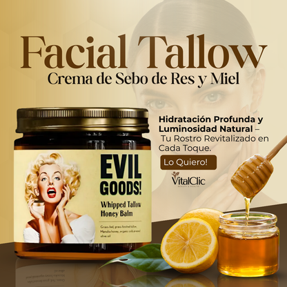 Facial Tallow® - Crema de Sebo de Res y Miel 😱PRODUCTO EN TENDENCIA😱