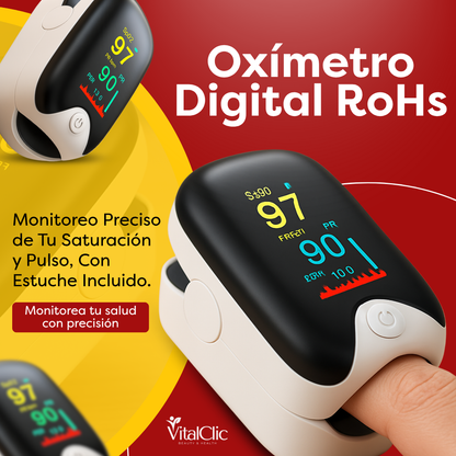Oximetro Digital - MONITOREA TU SALUD EN TODO MOMENTO 😱50% DE DESCUENTO😱