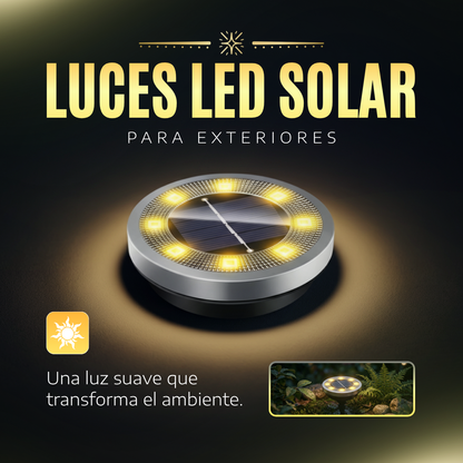KIT DE LUCES LED SOLARES PARA EXTERIORES - 😱50% DE DESCUENTO😱