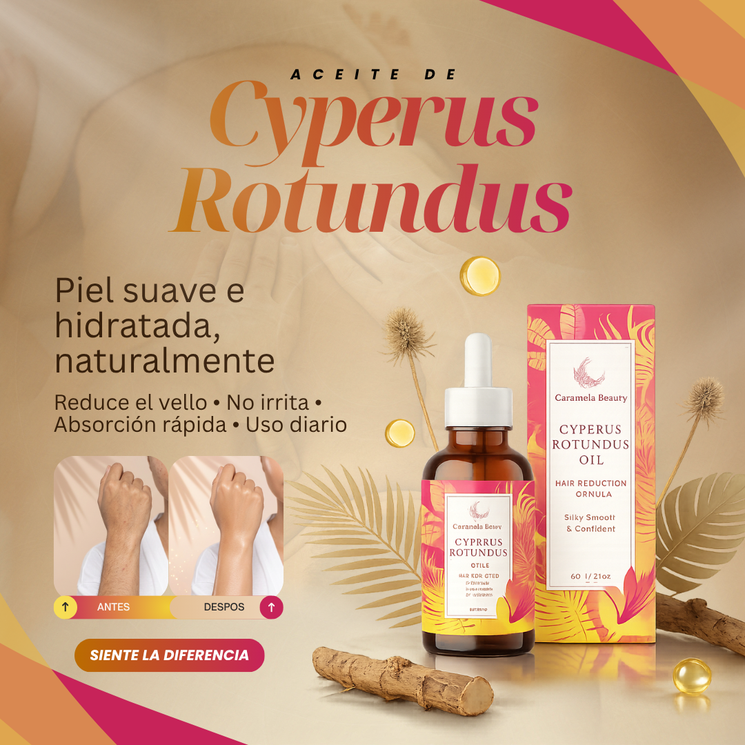 Aceite de Cyperus Rotundus - ELIMINA EL VELLO DESDE LA RAIZ 😍50% DE DESCUENTO😍