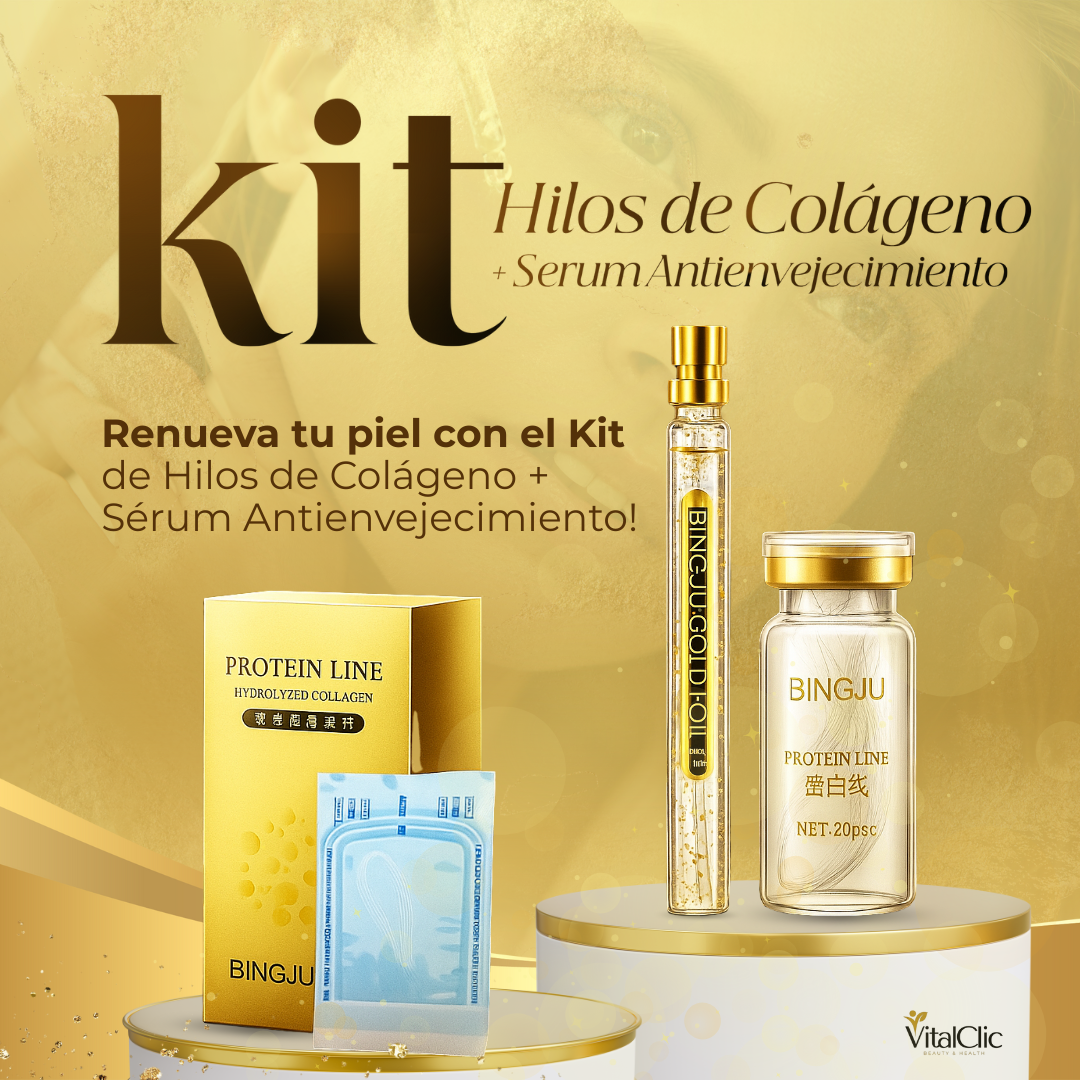 Kit de Hilos de Colágeno + Serum Antienvejecimiento - 😱50% DE DESCUENTO😱