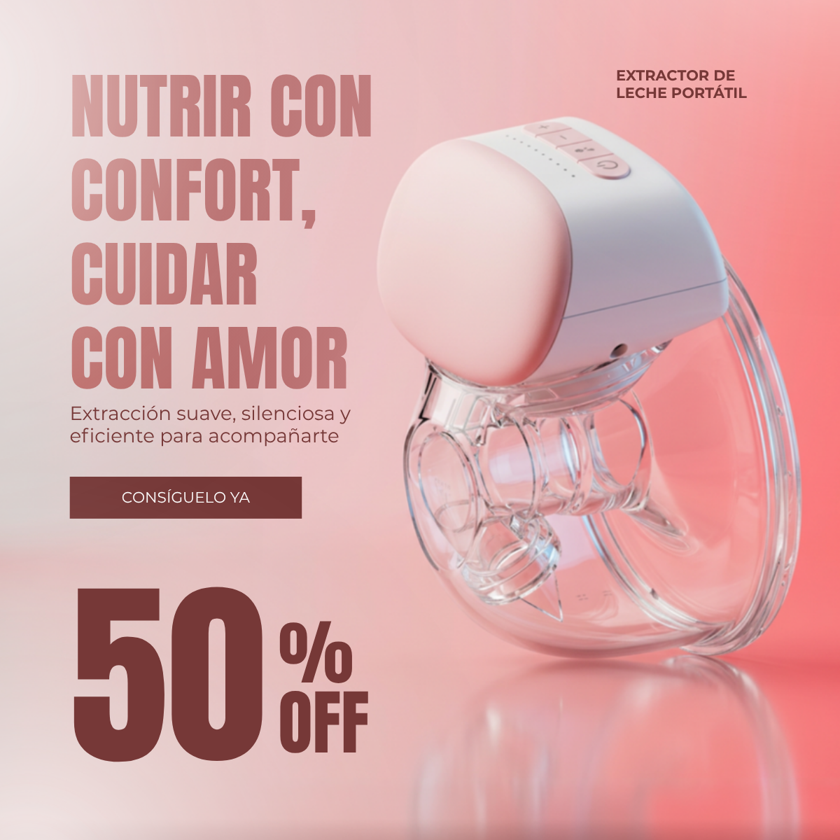 Extractor de Leche Materna Portátil - TU MEJOR ALIADO PARA LA LACTANCIA MATERNA 😲50% DE DESCUENTO😲