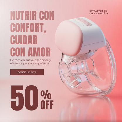 Extractor de Leche Materna Portátil - TU MEJOR ALIADO PARA LA LACTANCIA MATERNA 😲50% DE DESCUENTO😲