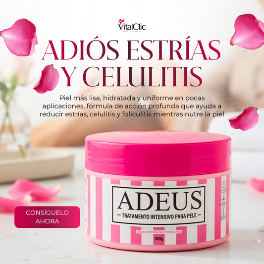 Crema Antiestrias ADEUS - CUIDA TU PIEL HOY MISMO 😱50% DE DESCUENTO😱