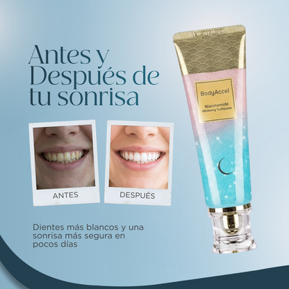 Pasta Dental Blanqueadora con Neacinamida - DIENTES BRILLANTES EN SEGUNDOS 😍50% DE DESCUENTO😍