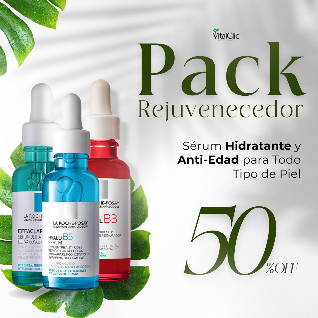 Pack de 3 Serum Facial La Roche Posay - 30ml - 😱HIDRATA, ELIMINA MANCHAS, ACNE Y LINEAS DE EXPRESION😱