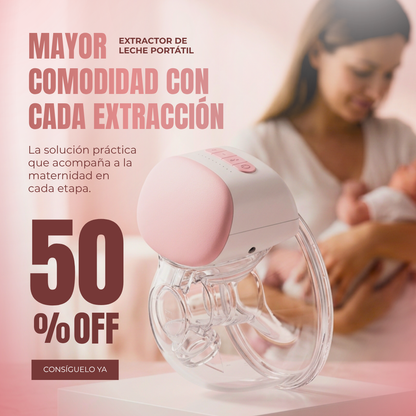 Extractor de Leche Materna Portátil - TU MEJOR ALIADO PARA LA LACTANCIA MATERNA 😲50% DE DESCUENTO😲