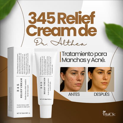 345 Relief Cream de Dr. Althea - Tratamiento para Manchas y Acné 😍50% DE DESCUENTO😍