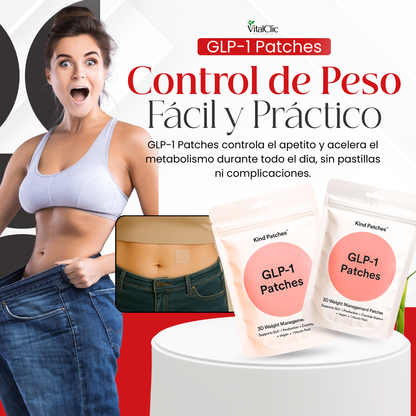 PARCHES ADELGAZANTES GLP-1 - CONTROLA TU PESO FACIL Y SEGURO 😱Lleva 2 y Paga 1😱