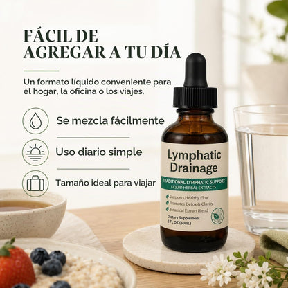 Gotas de Drenaje Linfático 60ml - DESINFLAMA Y DESINTOXICA TU CUERPO 😲Lleva 2 y Paga 1😲