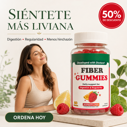 FIBER GUMMIES 60 - TU MEJOR ALIADO PARA IR AL BAÑO 😍50% DE DESCUENTO😍