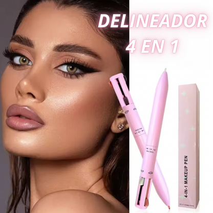 GlamLine™ - DELINEADOR 4 EN 1 (Cejas, Labios, Ojos e Iluminador)