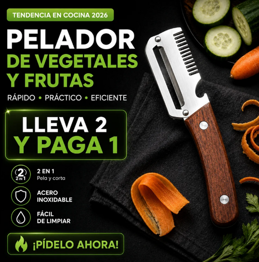 Pelador de Vegetales y Frutas - EL FAVORITO DE TODOS EN LA COCINA😲Lleva 2 y Paga 1😲