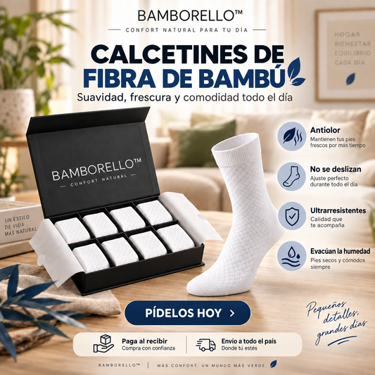 Calcetines Premium de Fibra de Bambú - PROTEGE TUS PIES DESDE AHORA 😲50% DE DESCUENTO😲