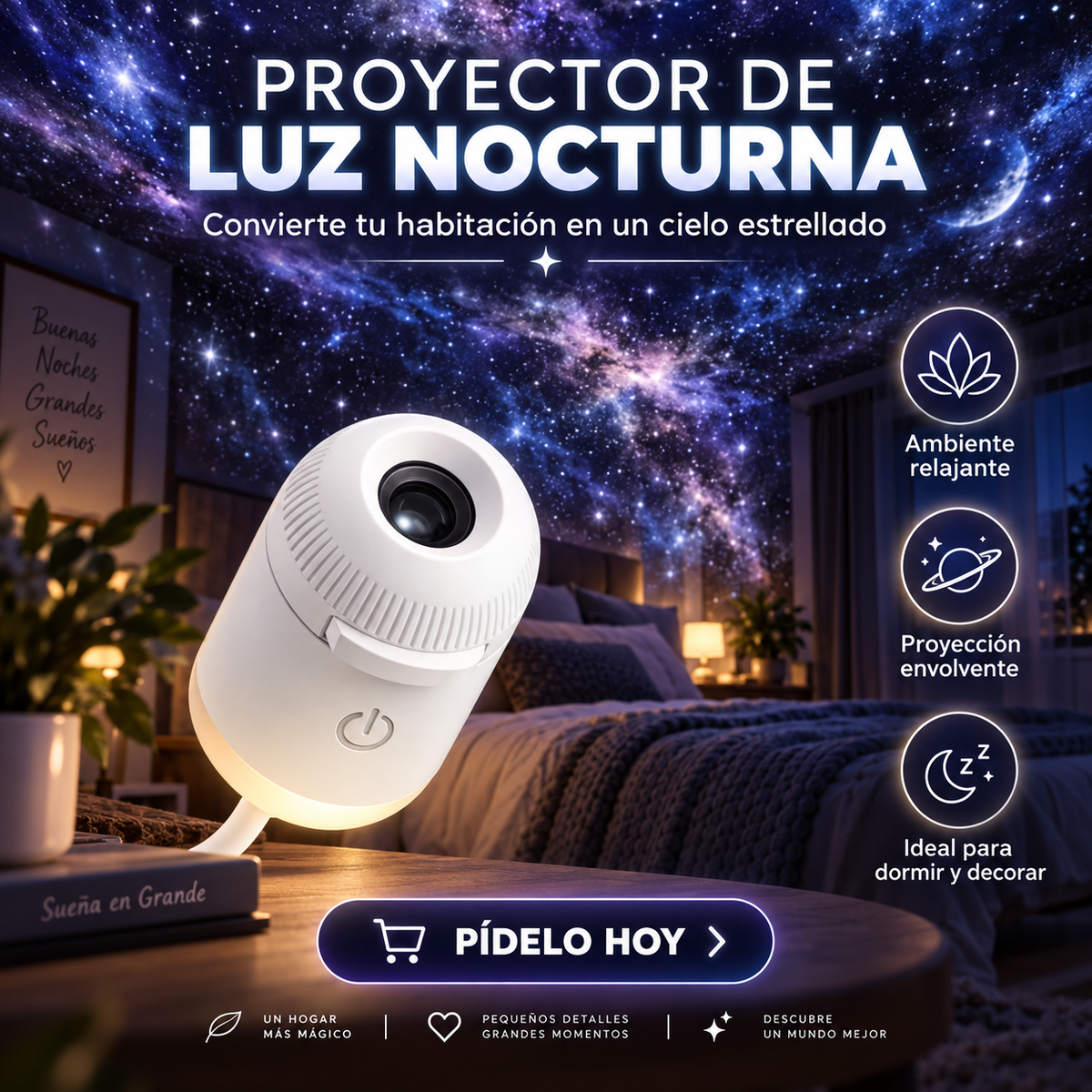 Proyector de luz Noctura - ILUMINA TUS NOCHES 😍50% DE DESCUENTO😍
