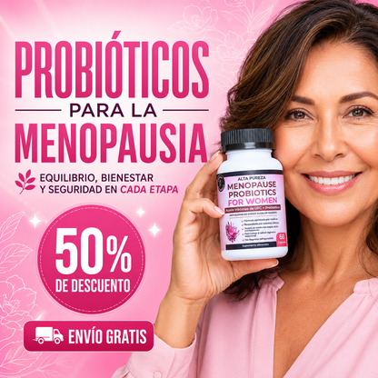 Probióticos para la Menopausia 60 Cápsulas - EL MEJOR ALIADO PARA LA MUJER 😲50% DE DESCUENTO😲
