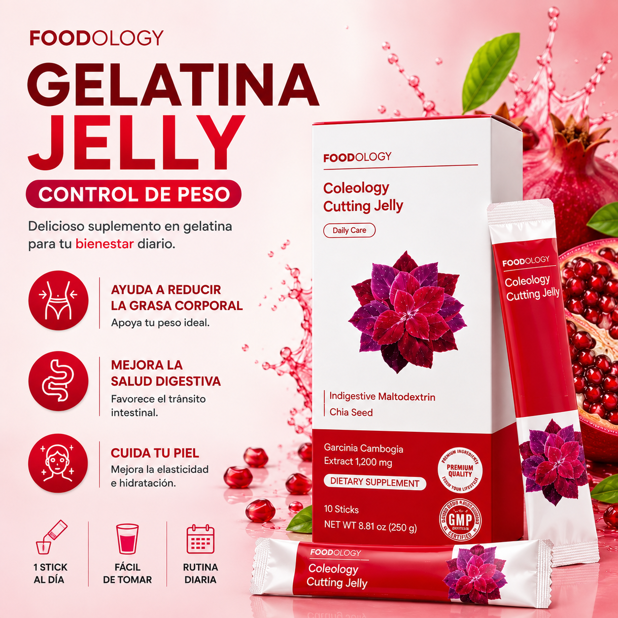 Suplemento de Gelatina Jelly (Control de Peso - Salud Digestiva - Cuidado de la Piel) - 😱50% DE DESCUENTO😱