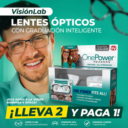VisiónLab™ - Lentes Ópticos con Graduación Inteligente 😍LLEVA 2 Y PAGA 1😍
