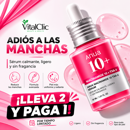 Anua Skincare 10% - Serum Antimanchas de Alta Potencia 😱Lleva 2 y Paga 1😱