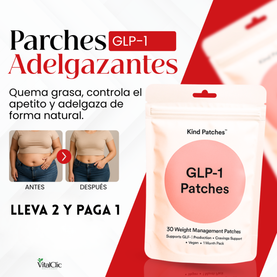 PARCHES ADELGAZANTES GLP-1 - CONTROLA TU PESO FACIL Y SEGURO 😱Lleva 2 y Paga 1😱