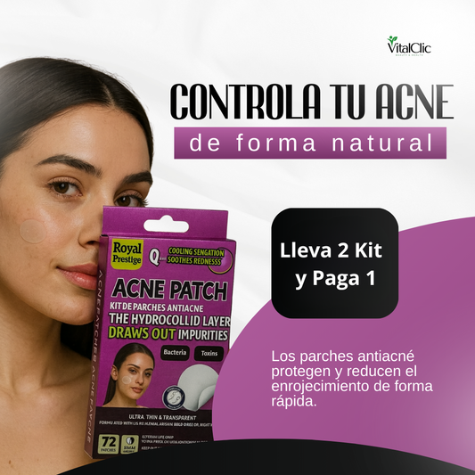 Kit de 72 Parches Antiacné Royal - DILE ADIÓS AL ACNÉ EN SEGUNDOS 😍Lleva 2 Kit por el Precio de 1😍