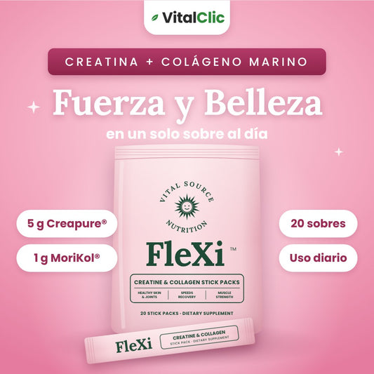 FLEXI™ - Creatina + Colágeno Marino | FUERZA Y BELLEZA EN UN SOLO SOBRE 😱50% DE DESCUENTO😱