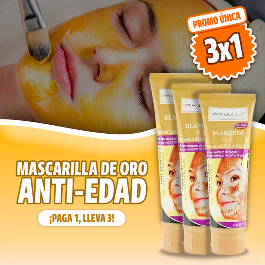 MASCARILLA DE ORO - Lleva 3 y Paga 1 😱PRODUCTO EN TENDENCIA😱