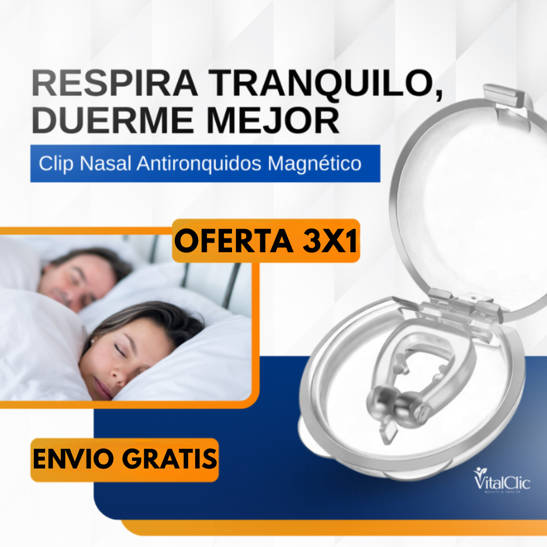 Clip Nasal Antironquidos Magnético 😱LLEVA 3 Y PAGA 1😱