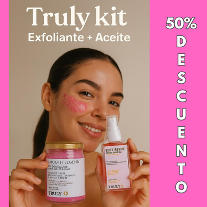 KIT DE TRULY (ACEITE + EXFOLIANTE) - El Aliado Intimo Perfecto de la Mujer 🌸