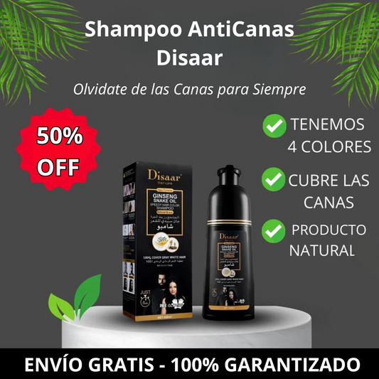Shampoo CubreCanas Unisex 400ml - 😍COLOR NATURAL AL INSTANTE😍