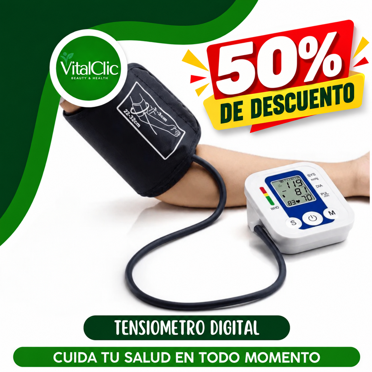 TENSIOMETRO DIGITAL - CUIDA TU VIDA EN TODO MOMENTO 😍50% DE DESCUENTO😍